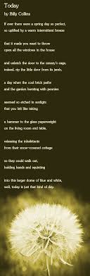 Today A Poem By Billy Collins Billy Collins Collins Poems