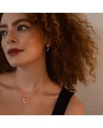 Luna Charles Stevie Moon Pendant Necklace in Metallic