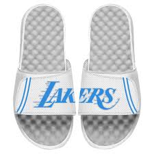 And although the design was a fresh look for a new beginning, the uniforms still had subtle nods to their minneapolis past. Islide Los Angeles Lakers Islide 2020 21 City Edition Jersey Slide Sandals White Walmart Com Walmart Com