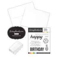 Moving on, embrace texture with embossed paper, acetate and. Scrapbook Com Thank You Card Making Kit