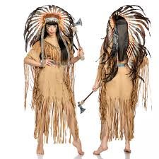 Indianer kostum selber machen indianer kostm kinder nhen. 4 Tlg Indianerkostum Kostum Indianer Indianerin Damen Karneval Beige 36 42 Ebay