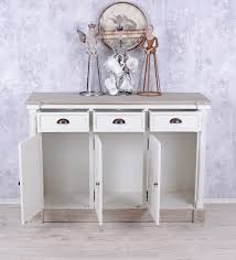 Viele stilrichtungen von landhaus über antik bis modern. Kuche Buffet Highboard Shabby Landhaus Anrichte Weiss Schubladen Sideboard Weiss Ebay