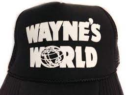 Wayne S World Hat Trucker Hat Mesh Cap Snap Back Black Etsy Waynes World Hat Wayne S World Trucker Hat