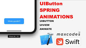 Button Tap Spring Animation Uibutton Spring Animations In Swift Xcode Learn Web Development Learning Build An App