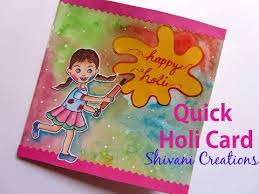Hope you will like my video, do not forget to hit like share and subscribe to my channel :) #holicardmaking #holicraftideas #holicarddesign. Handmade Card For Holi Quick Holi Card By Shivani Creations