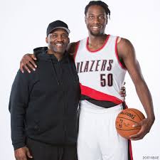 Caleb Swanigan of Portland Trail Blazers and Roosevelt Barnes of  Independent Sports & Entertainment are the other NBA father-son story