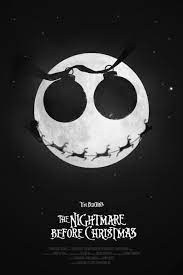 Nightmare before christmas movie poster. Nightmare Before Christmas Minimal Movie Poster Weihnachtspost Minimalistische Filmposter Tim Burton Filme