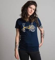 Damen T Shirt Fahrrad Navy Modestil Frauen T Shirts T Shirt Damen