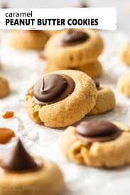 Caramel Peanut Butter Thumbprint Cookies Recipe In 2020 Peanut Butter Cookie Recipe Peanut Butter Thumbprint Cookies Peanut Butter Cookie Recipe Soft