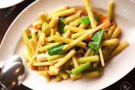 Chinese food bamboo shoot for your natural health and cures: Close Up Chinese Food Stir Fried Bamboo Shoots In Taiwan Stock Photo Picture And Royalty Free Image Image 84773990
