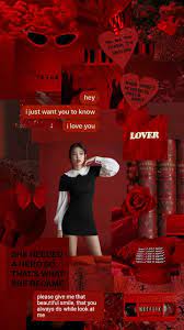 Jenny Red Aesthetic Collage Wallpapers Red Aesthetic Collage Wallpapers Blackpink Blackpink Wallpapers Red Aesthetic Kpop Aesthetic Aesthetic Wallpapers