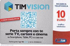 Entra nel magico mondo di timvision plus. 10 Euro Tim Vision Tim Recharge Card Italy Token 30497