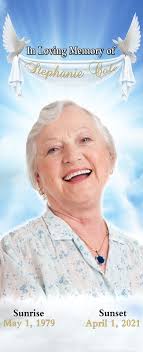 Memorial Retractable Banner, Funeral Banner, in Loving Memory Retractable,  Memorial Banner, Happy Heavenly Birthday, Memorial Photo Backdrop