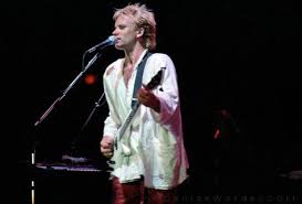 Sting 1983 First Leg Of Synchronicity Tour Police The Police Band Synchronicity