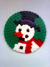 Snowman Circle Board Hama Beads Perler Bead Patterns Fuse Beads Hama beads 10,000 beads and 5 pegboards tub. hama beads perler bead patterns