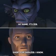 Kallus and Zeb, from enemies to partners. Rewatch Rebels