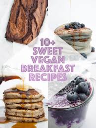 Check out these nutritious vegetarian and vegan breakfast recipes using tofu, including smoothies with tofu, tofu breakfast burritos and more. 10 Sweet Vegan Breakfast Recipes Elephantastic Vegan