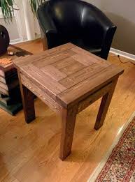 2x4 End Table Walnut Stain Woodworking Projects Furniture Wood Table Diy Diy End Tables