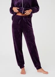 Chenille Pyjama Trousers With Pockets Ovs