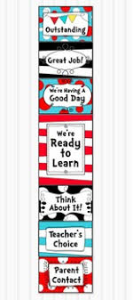 dr seuss inspired behavior clip chart classroom management