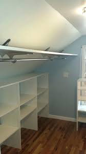 Slanted Ceiling Closet Organization Google Search Sloped Ceiling Bedroom Closet Bedroom Slanted Ceiling Bedroom