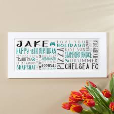 10% coupon applied at checkout. 18th Birthday Gifts For Him Chatterbox Walls Custom Wall Art
