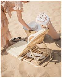 Recycled Beach Umbrella Premium Picnic Seaside Essentials Macrame Beach Chair Rattan Beach Chair Our Be Beach Chairs Rattan Beach Chair Beach Umbrella