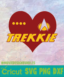 Star trek svg uss enterprise svg dxf cdr png jpg star. Star Trek Trekkie Heart Logo Svg Png Dxf Movie Design Bundles