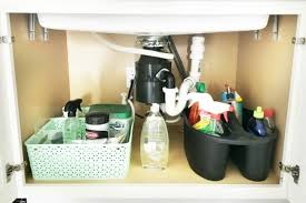 how to organize under the kitchen sink