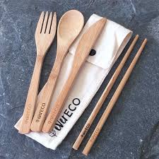 Bamboo Cutlery Travel Kit With Chopsticks Travel Kits Bamboo Plastic Cutlery