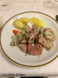 Blanquette de veau (blɑ̃kɛt də vo) is a french veal ragout in which neither the veal nor the butter is browned in the cooking process. Le Coq De La Maison Blanche Saint Ouen France La Table D Ogre