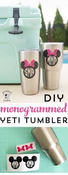 In today's post, you'll learn how to easily and quickly customize an acrylic tumbler. How To Personlaize A Yeti Tumbler With A Disney Monogram