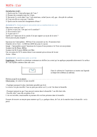Non, l'air n'est pas un corps pur puisque c'est un mélange d'airs différents. Mat6 L Air Par Fred Ummenhover Fichier Pdf