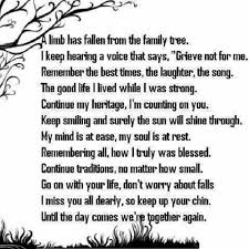 After Im Gone Funeral Poems Grief Quotes Family Tree