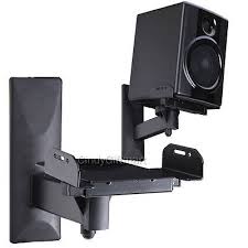 2x Tilt Side Clamp Speaker Wall Mount Bracket Surround Sound Large Bookshelf C50 Speaker Wall Mounts Wall Mount Bracket Speaker Brackets