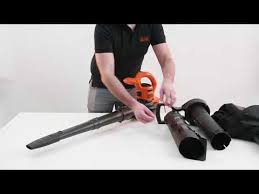 Black And Decker 3 In 1 Blower Vac 2600w How To Assemble And Disassemble The Black Decker 3 In 1 Backpack Blower Vacuum Blower Tube Youtube