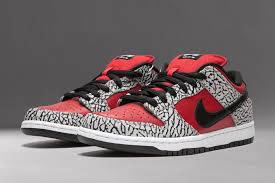 Nike sb dunk low og qs ck3480 600 13 supreme white red skateboarding new dstop rated seller. Supreme Nike Sb Dunk Low Red Cement 313170 600 2012 Release Date Sbd