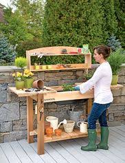 Demeter Metal Potting Bench With Wheels Mobile Potting Bench Potting Bench Plans Potting Bench Potting Bench With Sink
