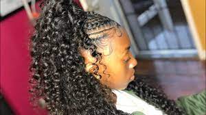 Polished braid half up half half down style for fine hair. Half Up Half Down Sew In Nadula Hair Youtube