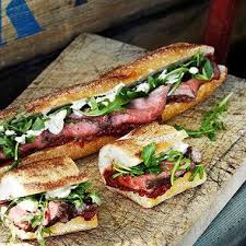 3 review(s) 10 min(s) 10 min(s) prep. Steak Recipes Roast Beef Baguette Picnic Foods Food