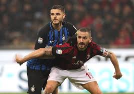 Inter milan 3, milan 2. Leonardo Bonucci And Mauro Icardi During Milan Inter At Stadio San Siro On April 4 2018 Photo By Marco Luzzani Getty Images Rossoneri Blog Ac Milan News