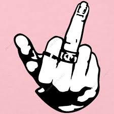 Si parla di loghi olimpici del passato. T Shirt Fuck You Doigt De Femme Et Main Portant Des Bagues