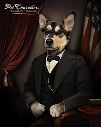 Custom Pet Portrait Character Vintage Pet Portraits Custom Dog Portrait Cat Portrait Art Print Gift F Pet Portrait Gifts Pet Portraits Custom Pet Portraits