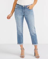 Shoptagr Pearl Cropped Boyfriend Jeans By Reitmans
