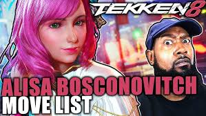 Tekken 8 ALISA BOSCONOVITCH Move List! CHAINSAW HELL SWEEP!
