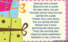 May your day be filled with all the wishes your heart can hold. Birthday Poems For Niece Wishesmessages Com