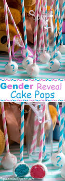 12 cake pops (1 dozen) decorated cake pops gender reveal cake pops gender reveal party baby shower cake pops twins cake pops baby. Gender Reveal Cake Pops Recipe Queenslee Appetit