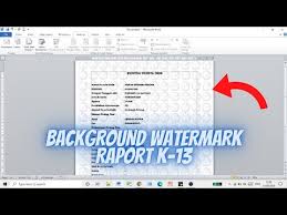 Cara Membuat Tulisan Transparan Watermark Di Microsoft Word 2010 Belajar Word Youtube