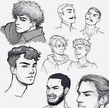 Love The Big Curly Hair Guy Have A Bro Who Looks Like This Wanna Try Draw Him Now Curl Practice Boy Hair Drawing Cartoon Drawings Guy Drawing
