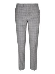 Charlie Casely Hayford X Topman Light Grey Check Skinny Wedding Suit Trousers Skinny Dress Pants Skinny Dress Skinny Dress Pants Men
